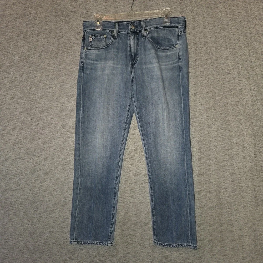 AG Adriano Goldschmied Boyfriend Jeans Women's 26R Drew Straight 31x26 Mid-Rise